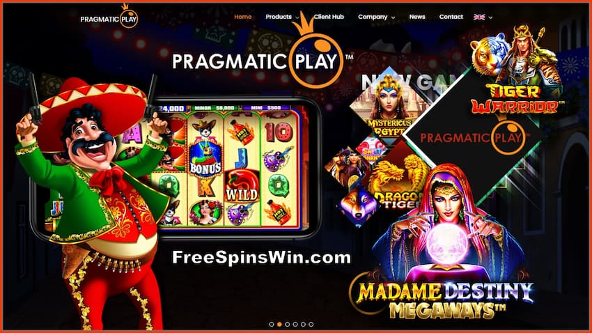 Pragmatic Play Slots - Odbierz darmowe spiny na FreeSpinsWIn.com jest na tym obrazku.