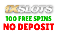 1xSlots Logotipo png do cassino 100 free spins para página única FreeSpinsWin.com