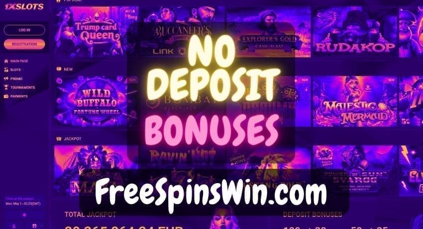 Freespinswin.com'da sadece free spin ve depozitosuz bonuslar resmedilmiştir.