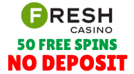 Logotipo do Fresh Casino 50 free spins Para FreeSpinsWin.com