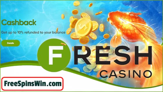 Wie man Cashback im Casino Fresh im Jahr 2022 bekommt, zeigt dieses Bild.