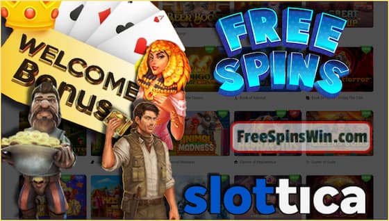 You'll find a great selection of games and Live Novomatic in the Crypto Casino Slottica in this image!