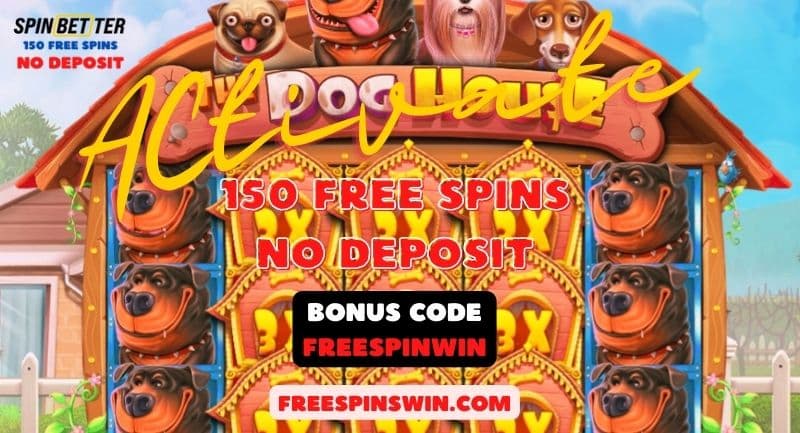 Spinbetter Casino'da FREESPINWIN bonus kodu ile The Dog House slotunda 150 bedava dönüş nasıl kazanılır resimli.